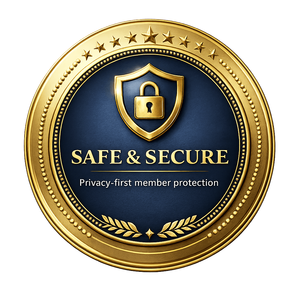 Safe & secure — your account and data are protected